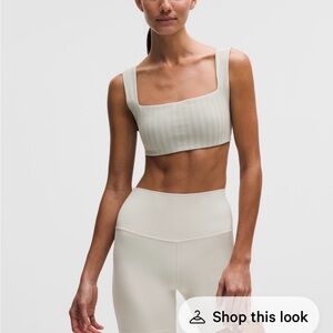 lululemon athletica Cream Crop Top
